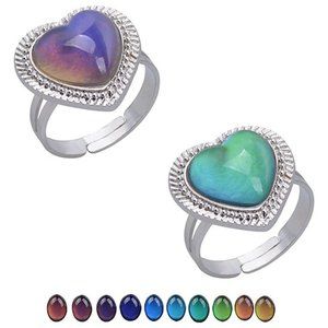 NWT ❤️Ella & Elly | Heart Mood Ring - Adjustable